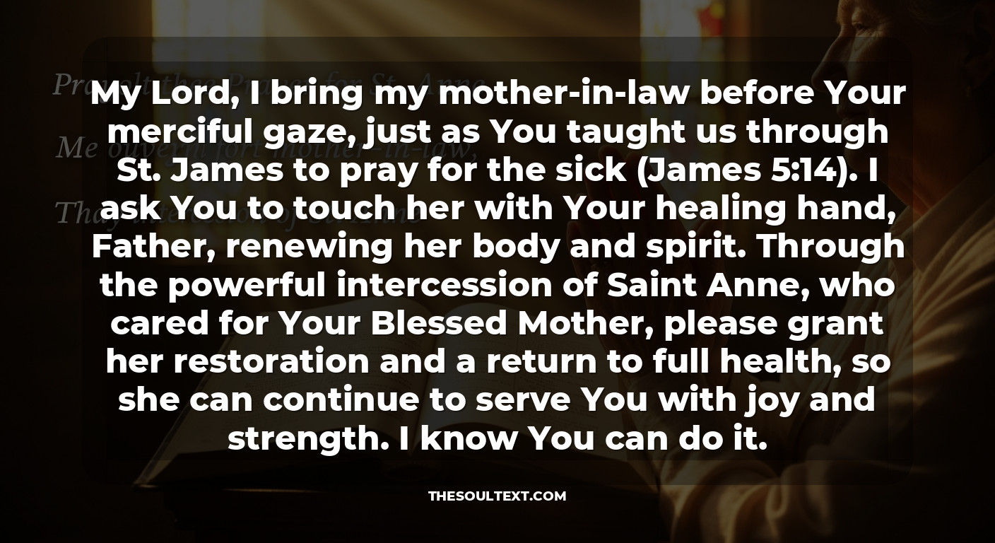 Catholic Prayer for Mother-in-law (intercession of St. Anne)