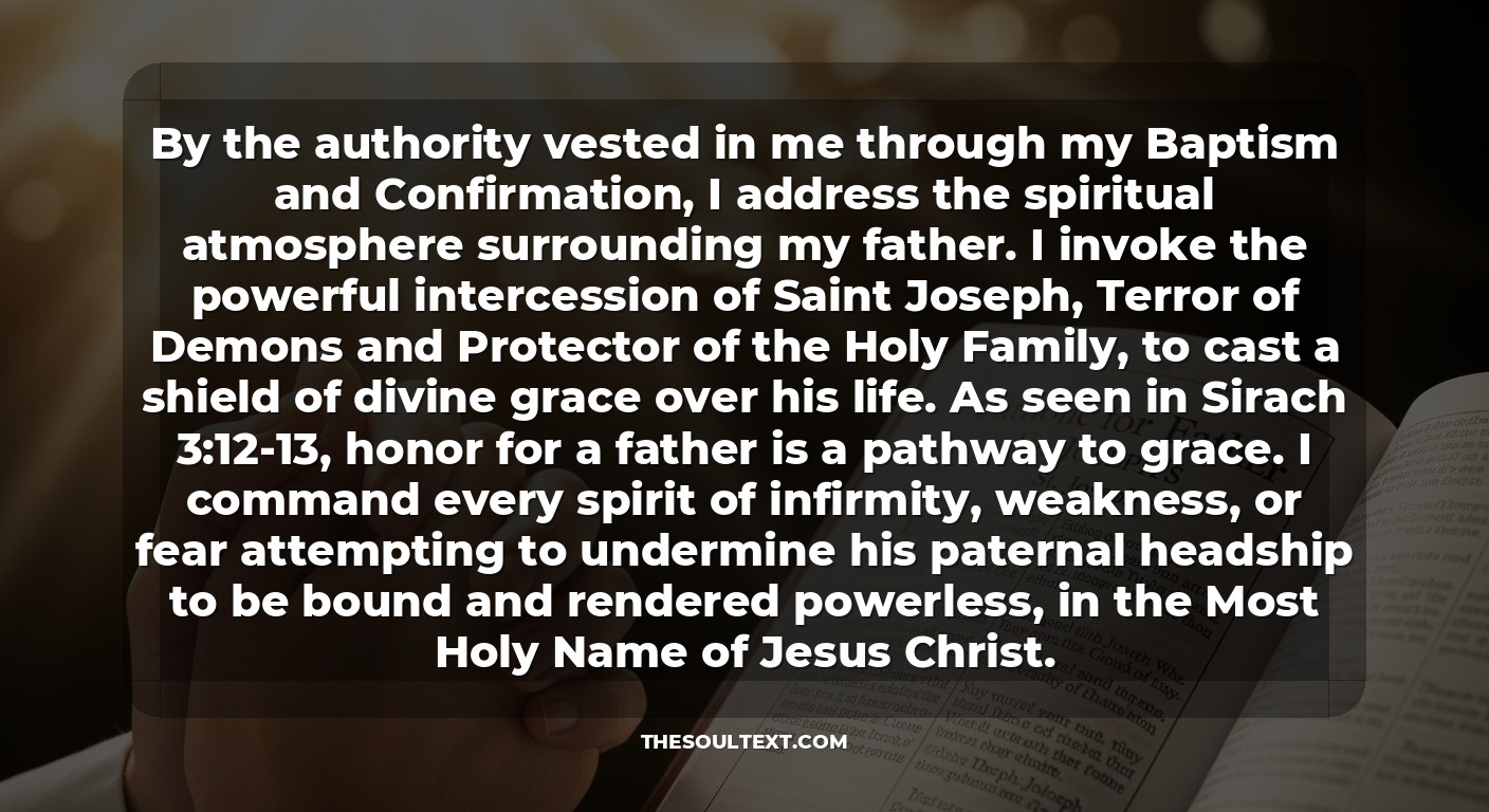 Catholic Prayer for My Father (st. Joseph’s Protection)