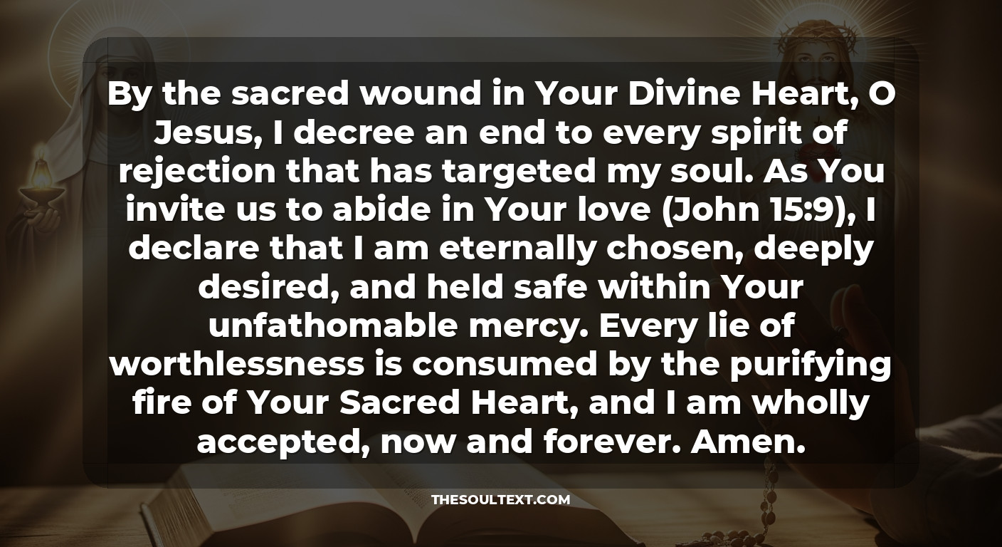 Catholic Prayer for Rejection (sacred Heart & St. Dymphna)