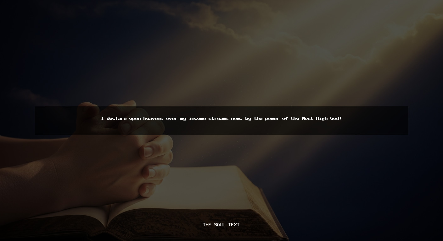 Daily Prayer for Prosperity and Divine Protection Over Your Income