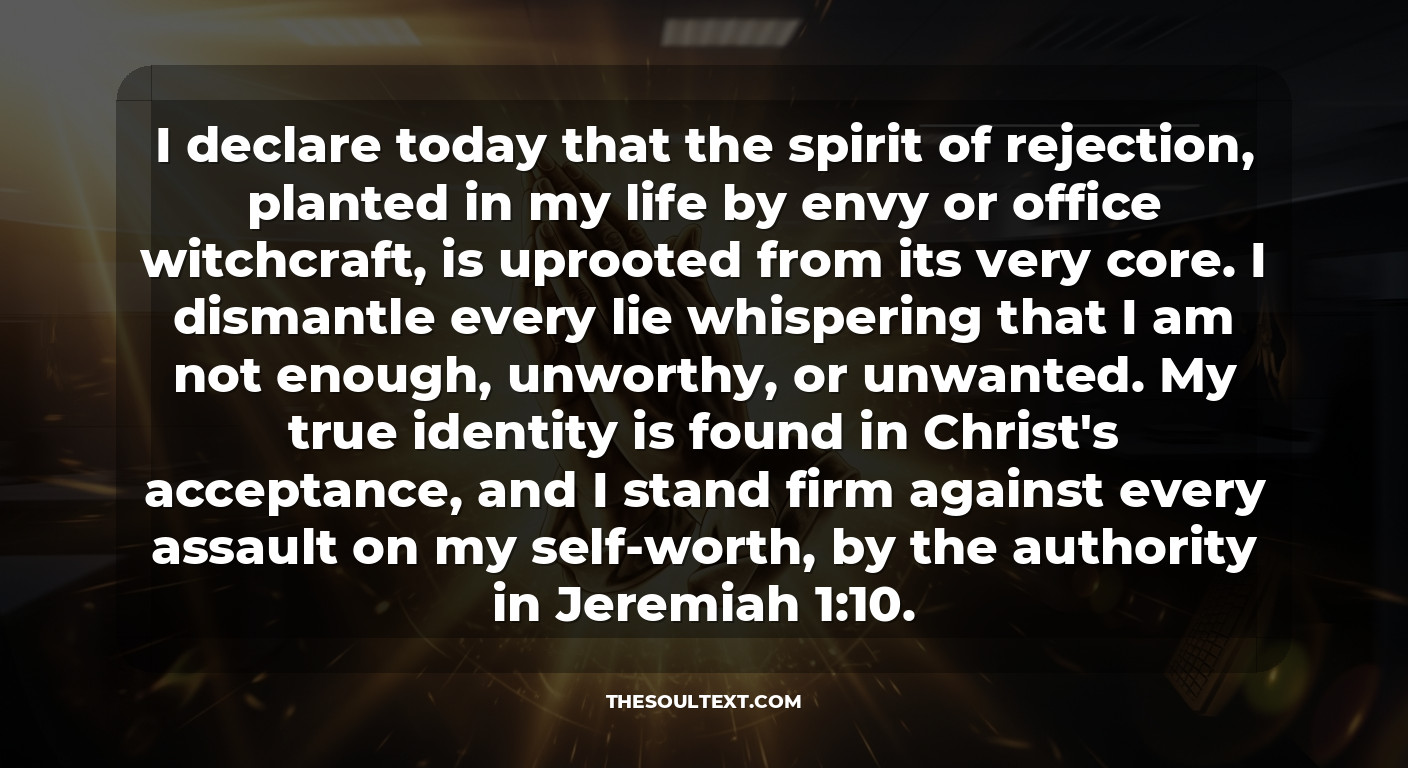 Dangerous Prayer Against Office Witchcraft and Envy