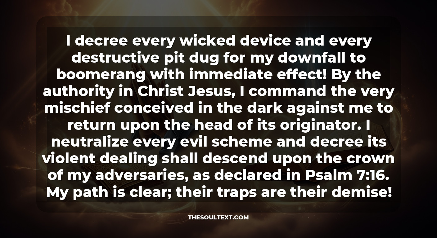 Dangerous Prayer for My Enemies: Back to Sender