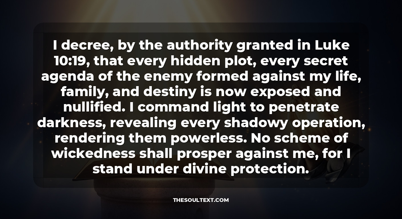 Dangerous Prayers to Destroy the Plans of the Enemy