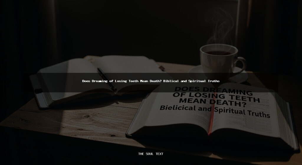 Does Dreaming of Losing Teeth Mean Death? Biblical and Spiritual Truths