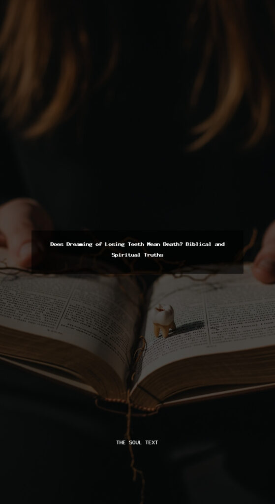 Story: Does Dreaming of Losing Teeth Mean Death? Biblical and Spiritual Truths