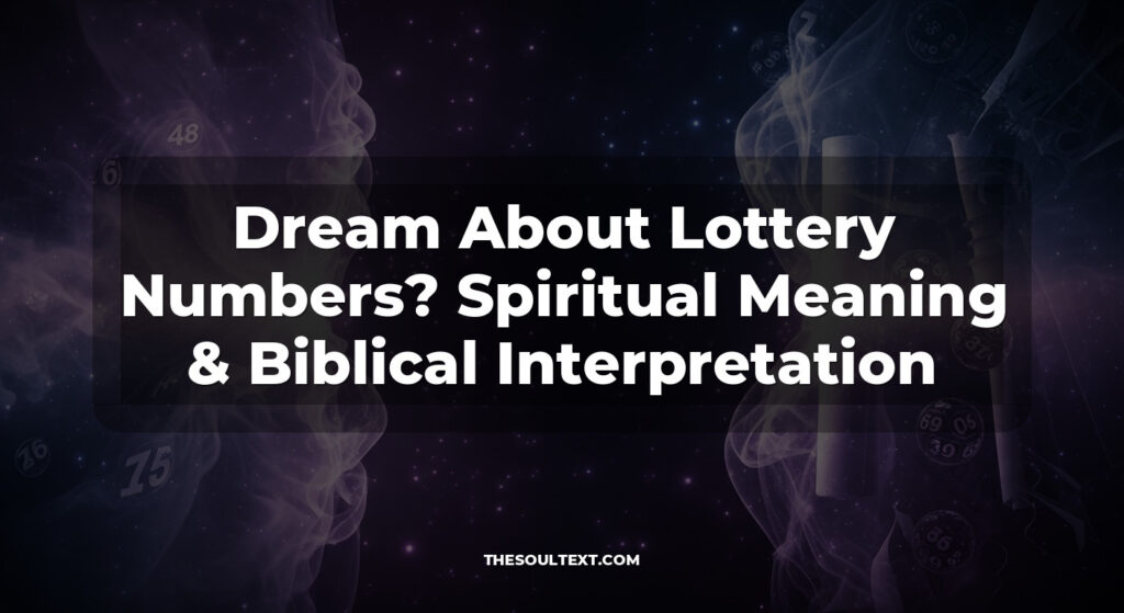 Dream About Lottery Numbers? Spiritual Meaning & Biblical Interpretation