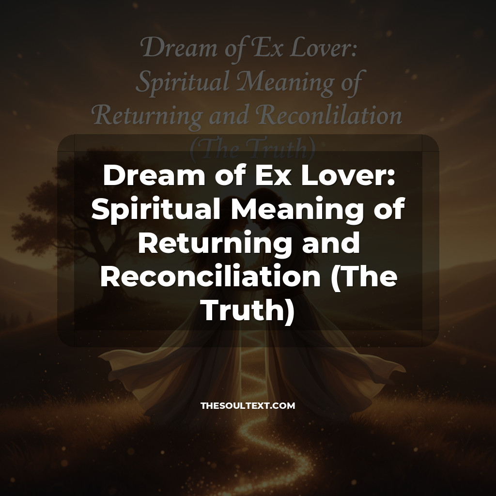 Story: Dream of Ex Lover: Spiritual Meaning of Returning and Reconciliation (The Truth)