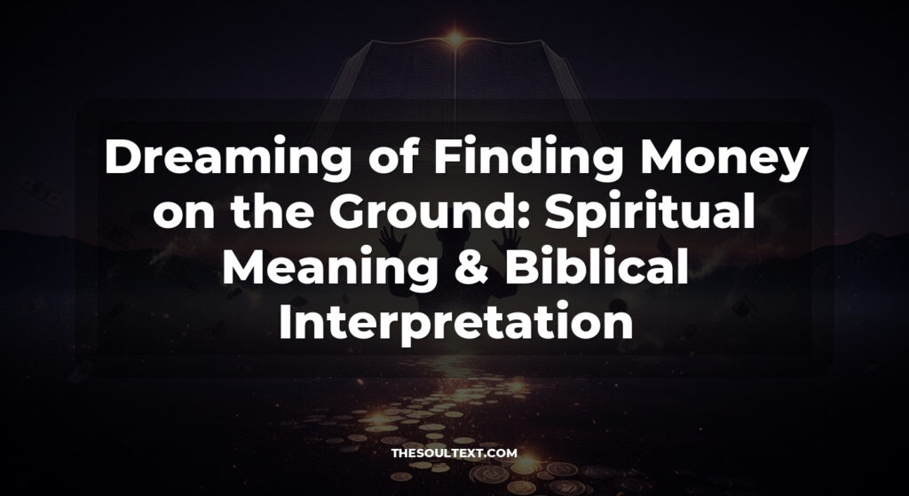 Dreaming of Finding Money on the Ground: Spiritual Meaning & Biblical Interpretation