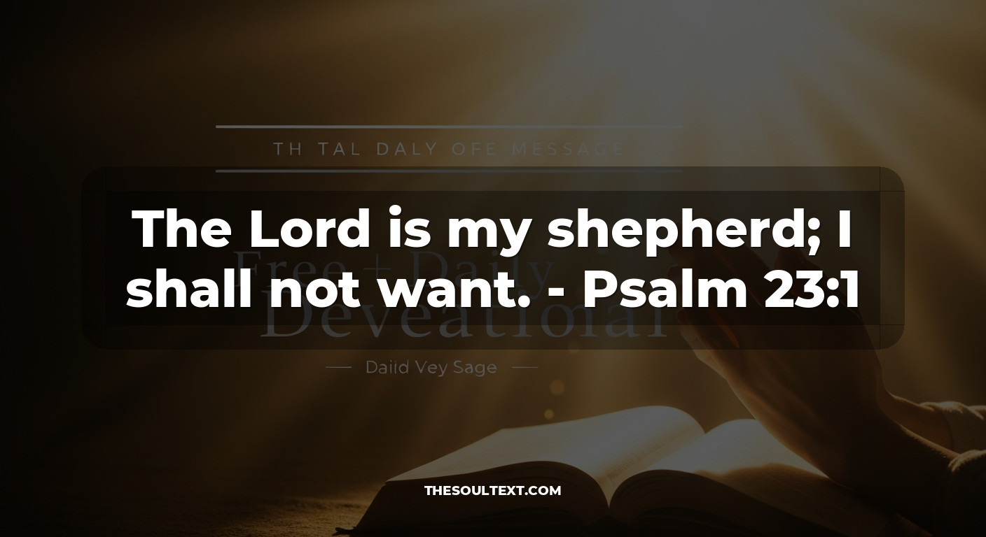Free Daily Devotional Messages