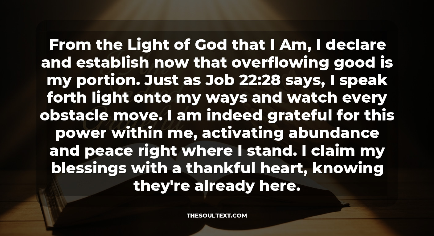 Gratitude Decrees: "i Am Indeed Grateful"