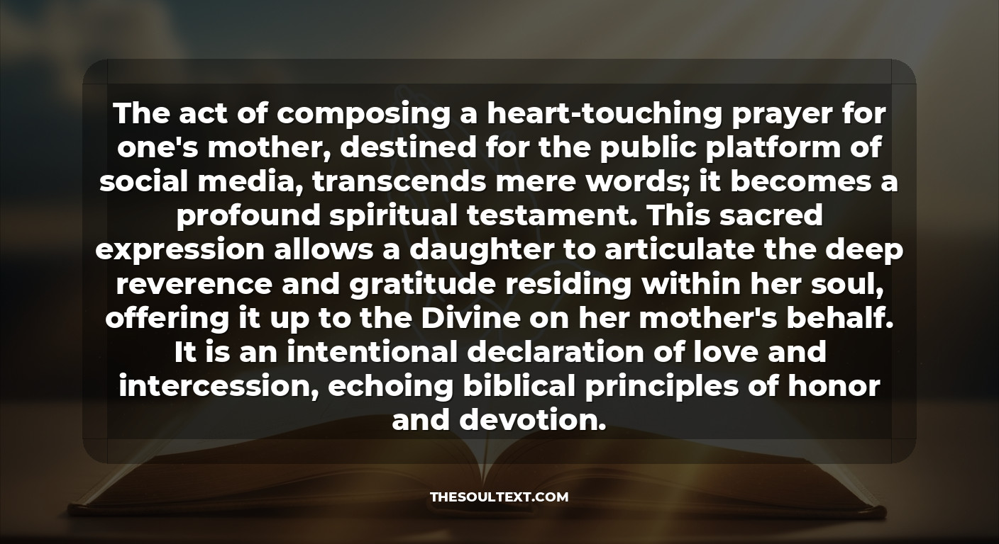 Heart-touching Prayer for My Mother Quotes for Social Media
