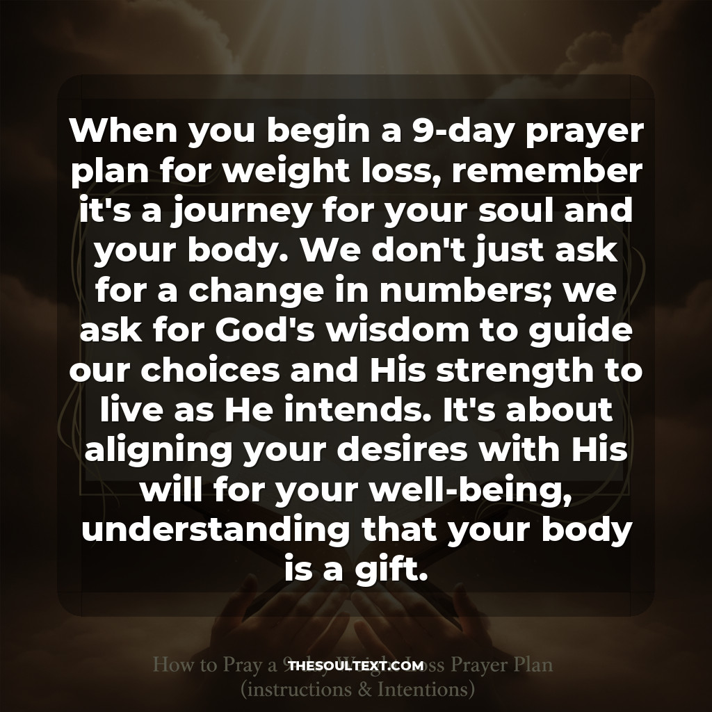 How to Pray a 9-day Weight Loss Prayer Plan (instructions & Intentions)