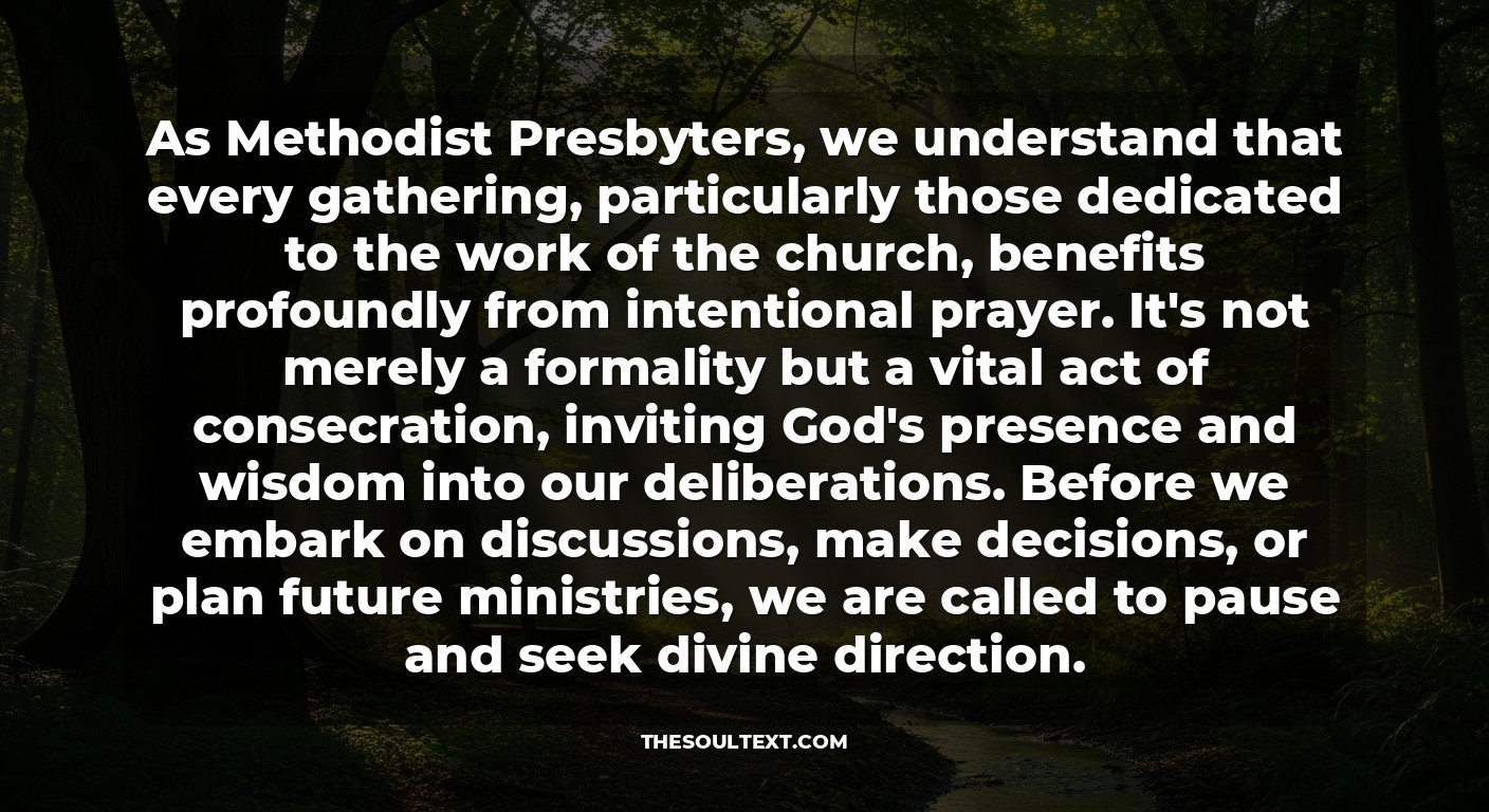 How to Pray Before a Meeting Starts? (the Methodist Way)