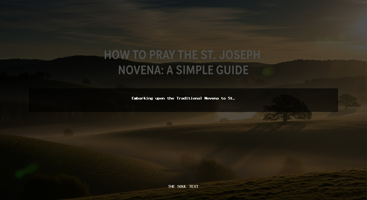 How to Pray the St. Joseph Novena: a Simple Guide