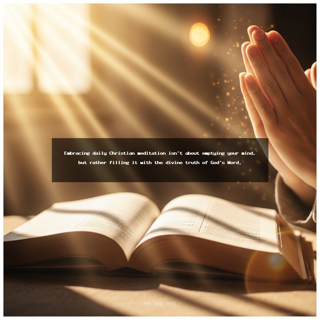How to Use These Verses for Daily Christian Meditation