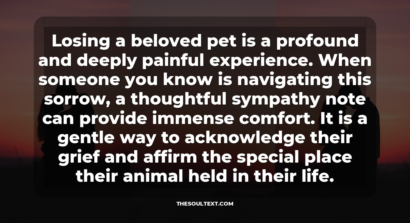 How to Write a Sympathy Note for Loss of a Pet (etiquette Guide)