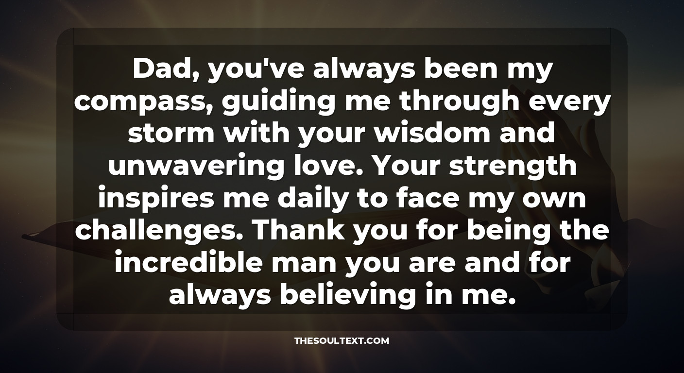 Inspirational I Love You Dad Messages and Prayers