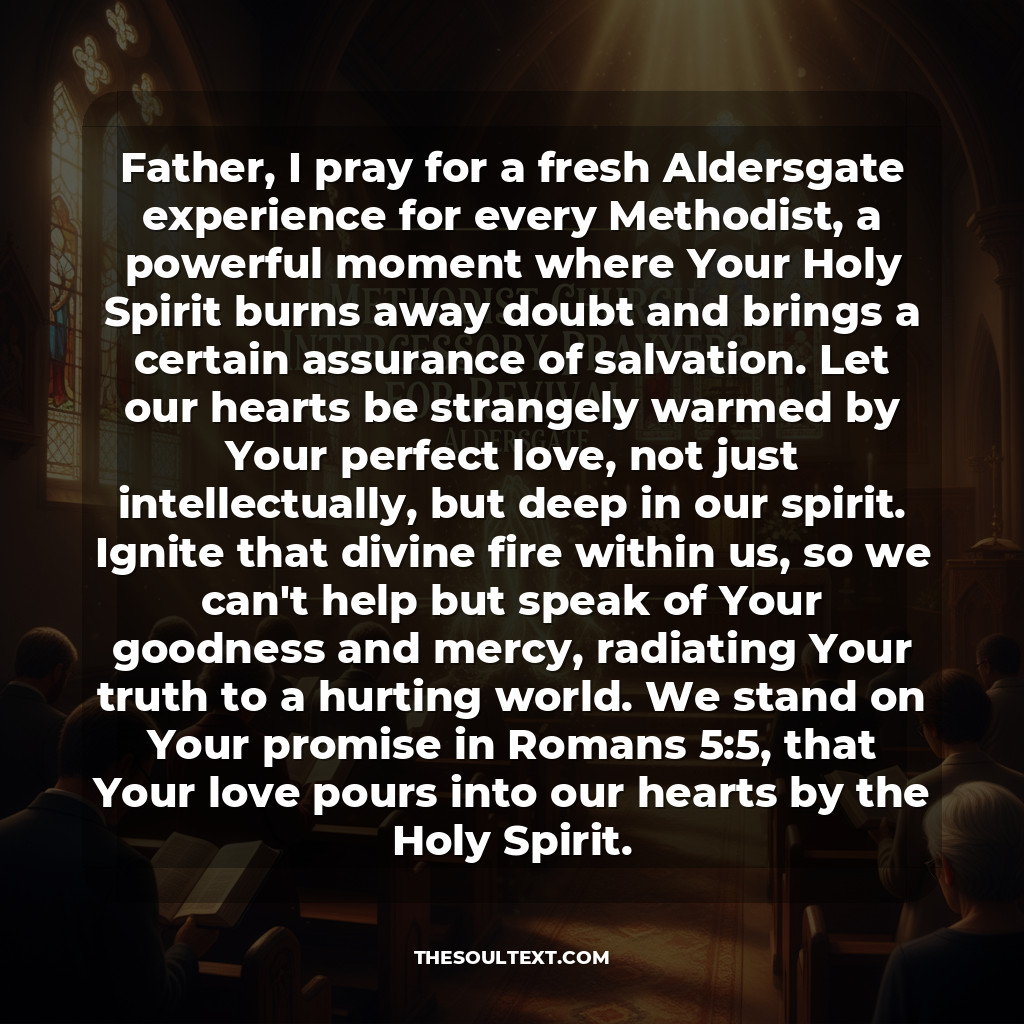 Methodist Church Intercessory Prayers for Revival (aldersgate)