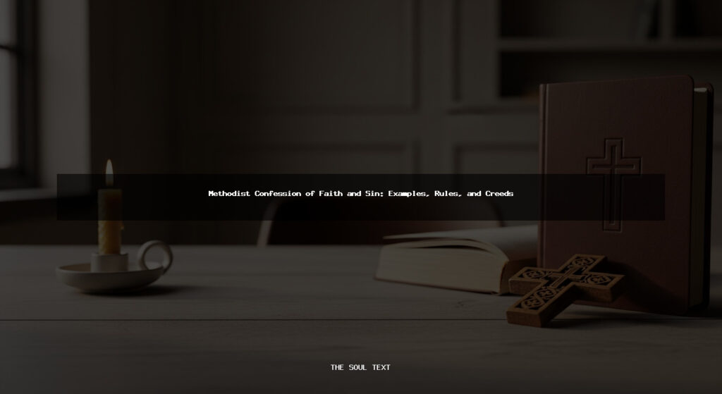 Methodist Confession of Faith and Sin: Examples, Rules, and Creeds