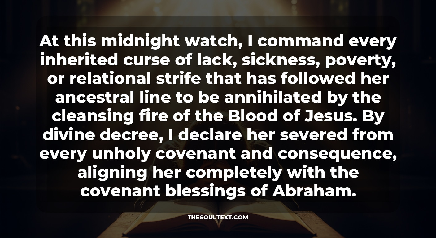 Midnight Intercession to Break Generational Barriers for Her