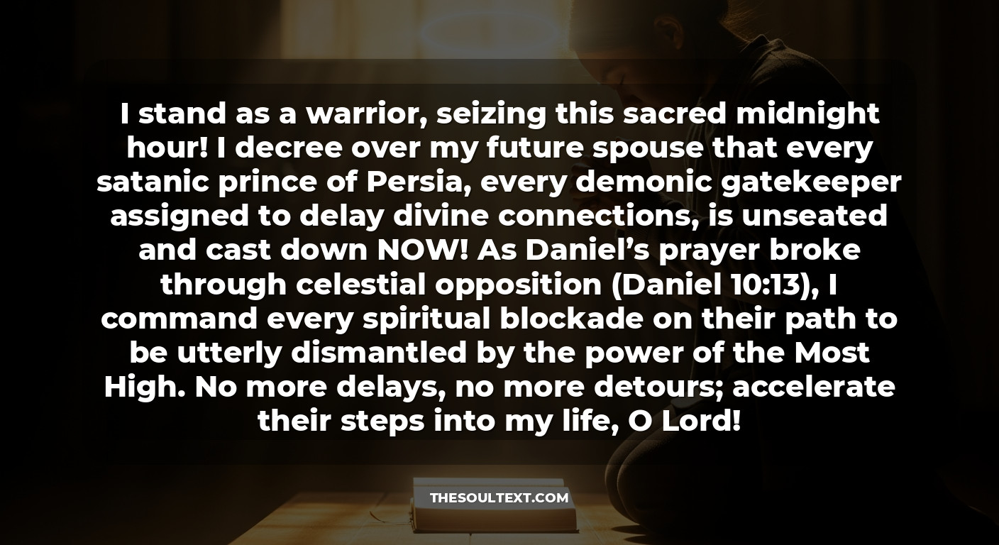 Midnight Prayers to Break the Spirit of Delay and Marital Blockage