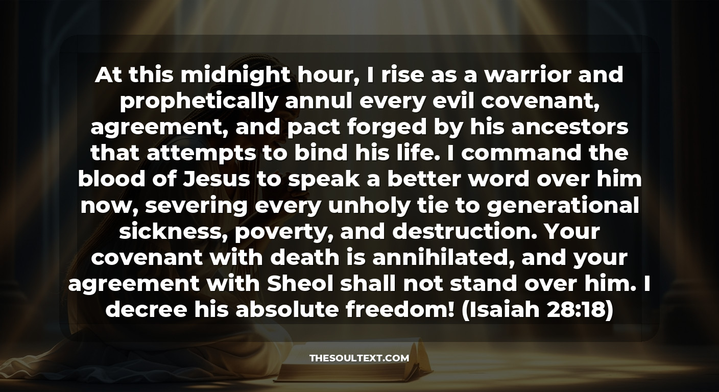 Midnight Warfare Prayer to Break Generational Afflictions in Her Life