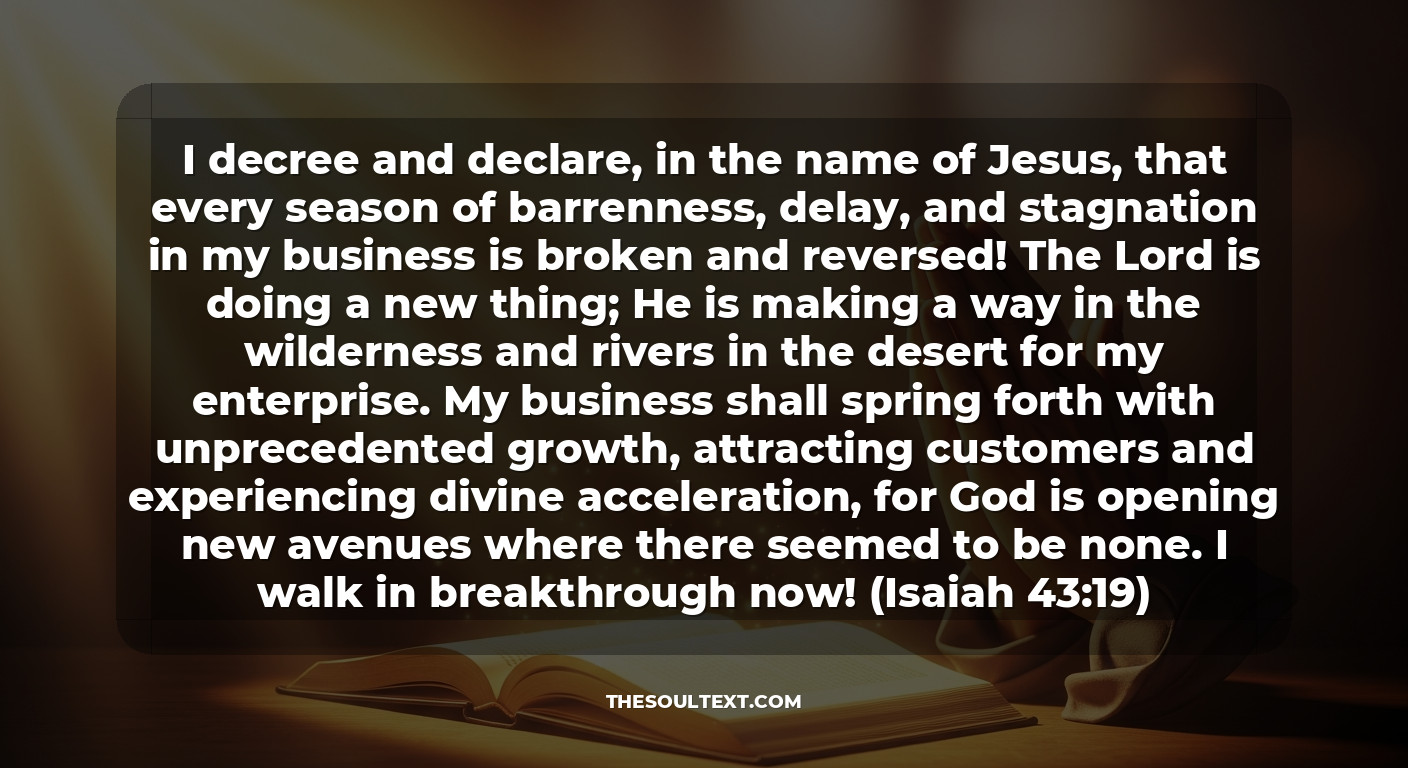 Miracle Prayer for Business Sales and Breakthrough Over Stagnation