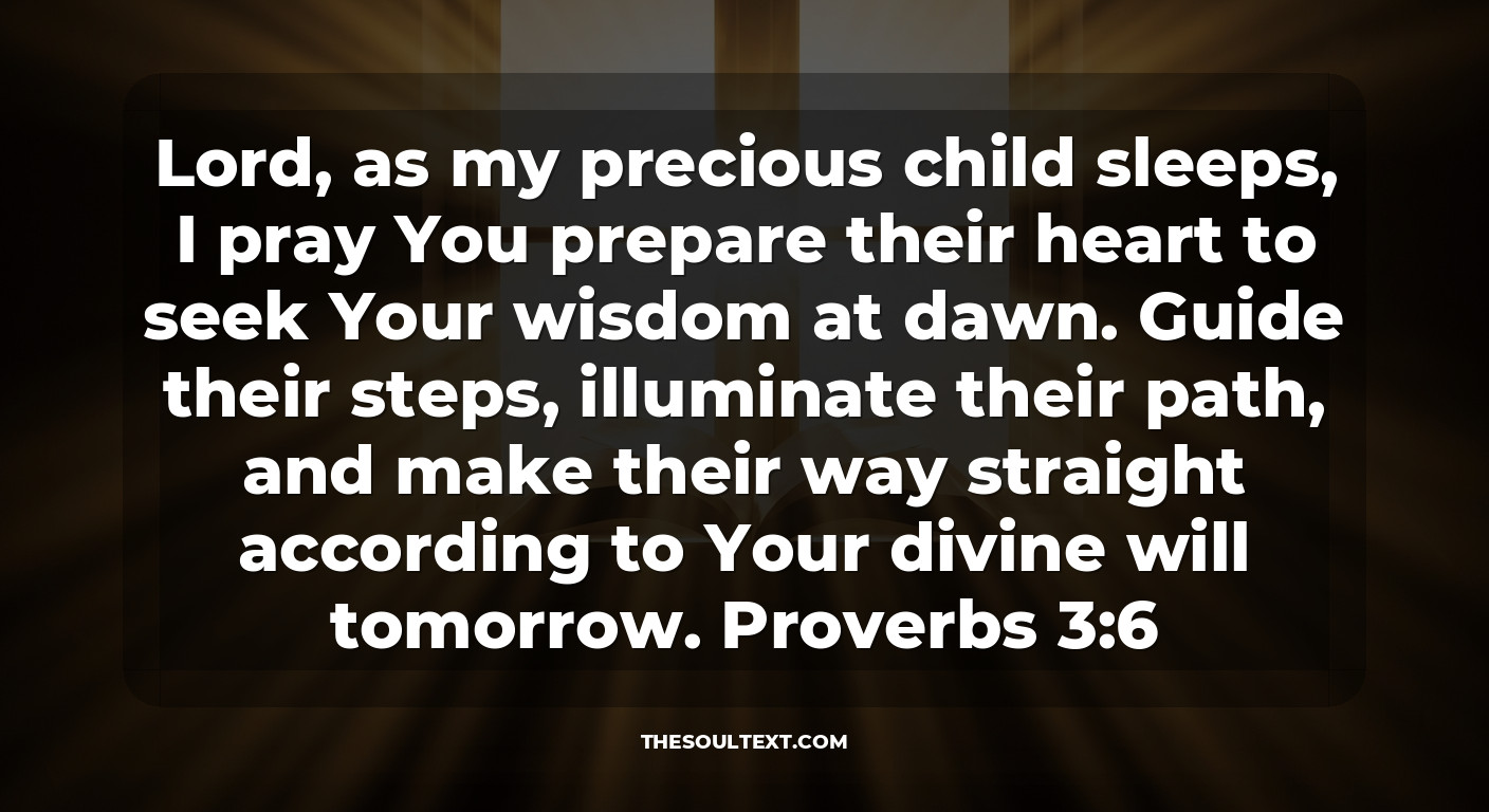 Morning Prayer for Children (to Start the Next Day)