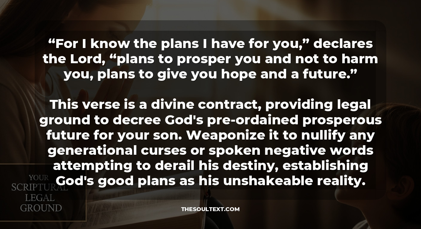 Mother Prayer for Son Bible Verses: Your Scriptural Legal Ground