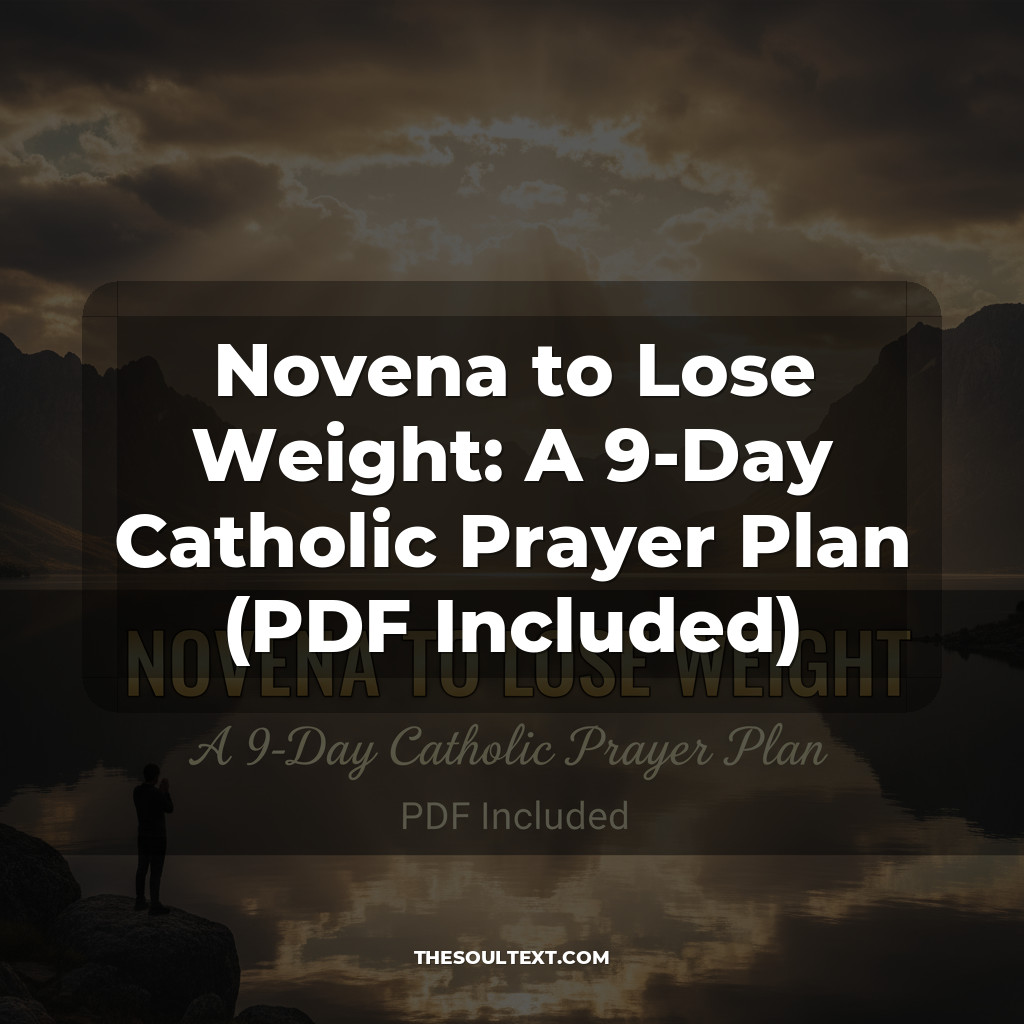 Novena to Lose Weight: A 9-Day Catholic Prayer Plan (PDF Included)