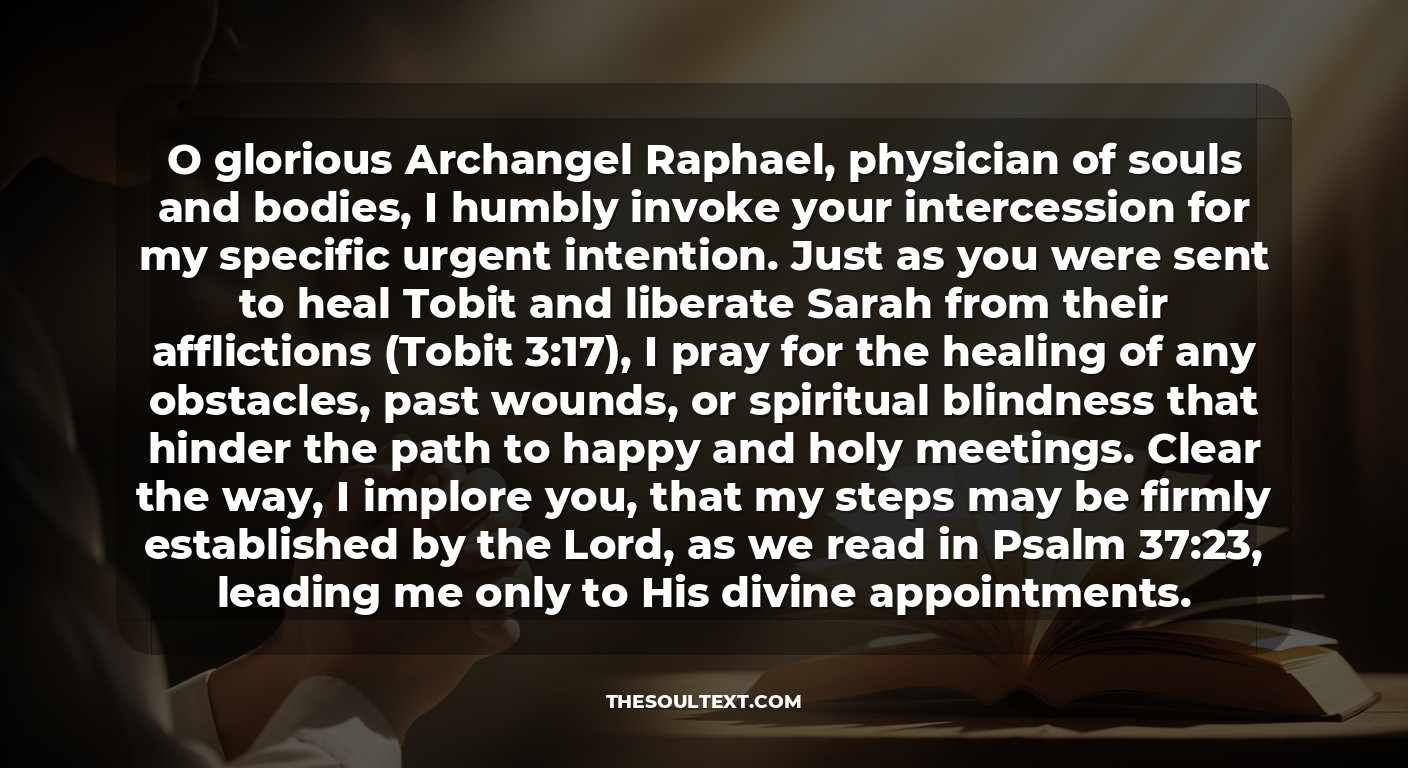 Novena to St. Raphael for a Specific Urgent Intention