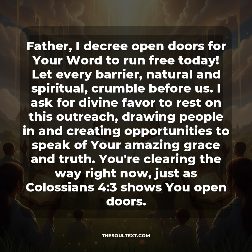 Opening Prayer for an Outreach Program (event Starter)