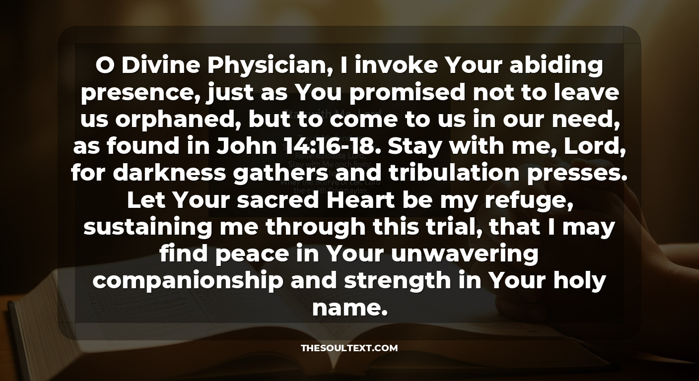 Padre Pio’s Famous Healing Prayer (stay with Me, Lord)