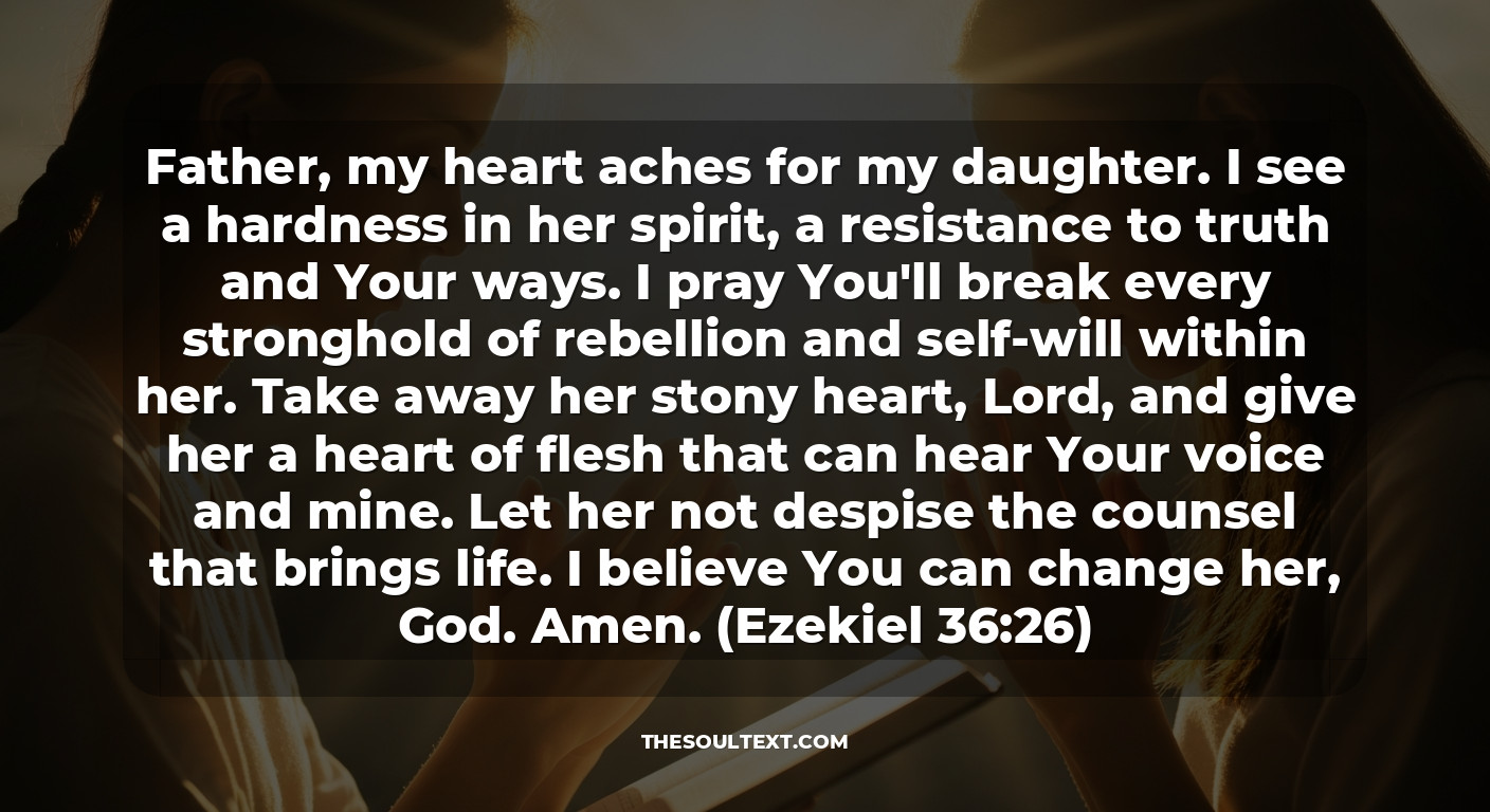 Powerful Prayer for Disrespectful Daughter (restoring Honor)