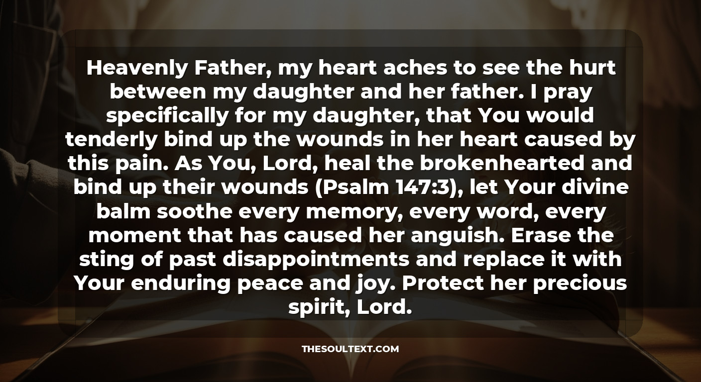 Powerful Prayer for Father and Daughter Relationship Restoration (healing Hurt)