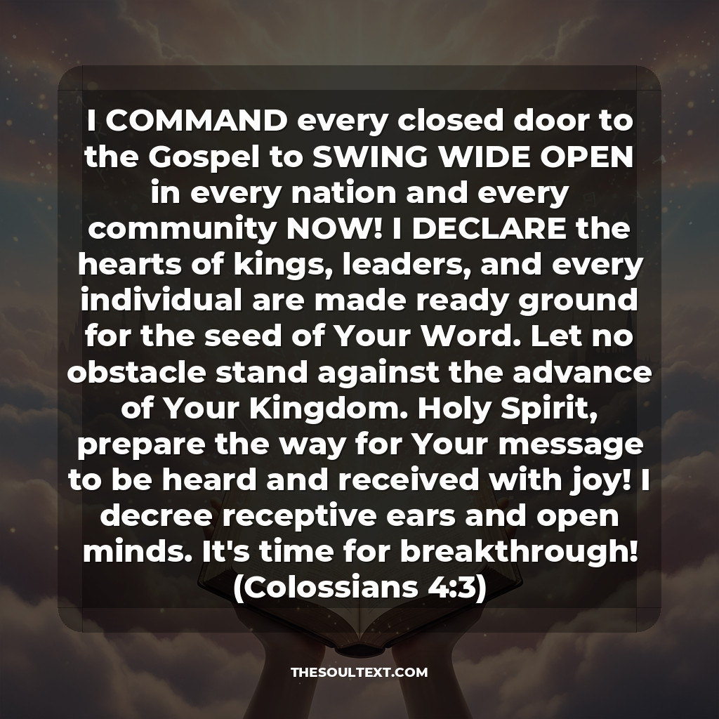 Powerful Prayer for Mission and Outreach