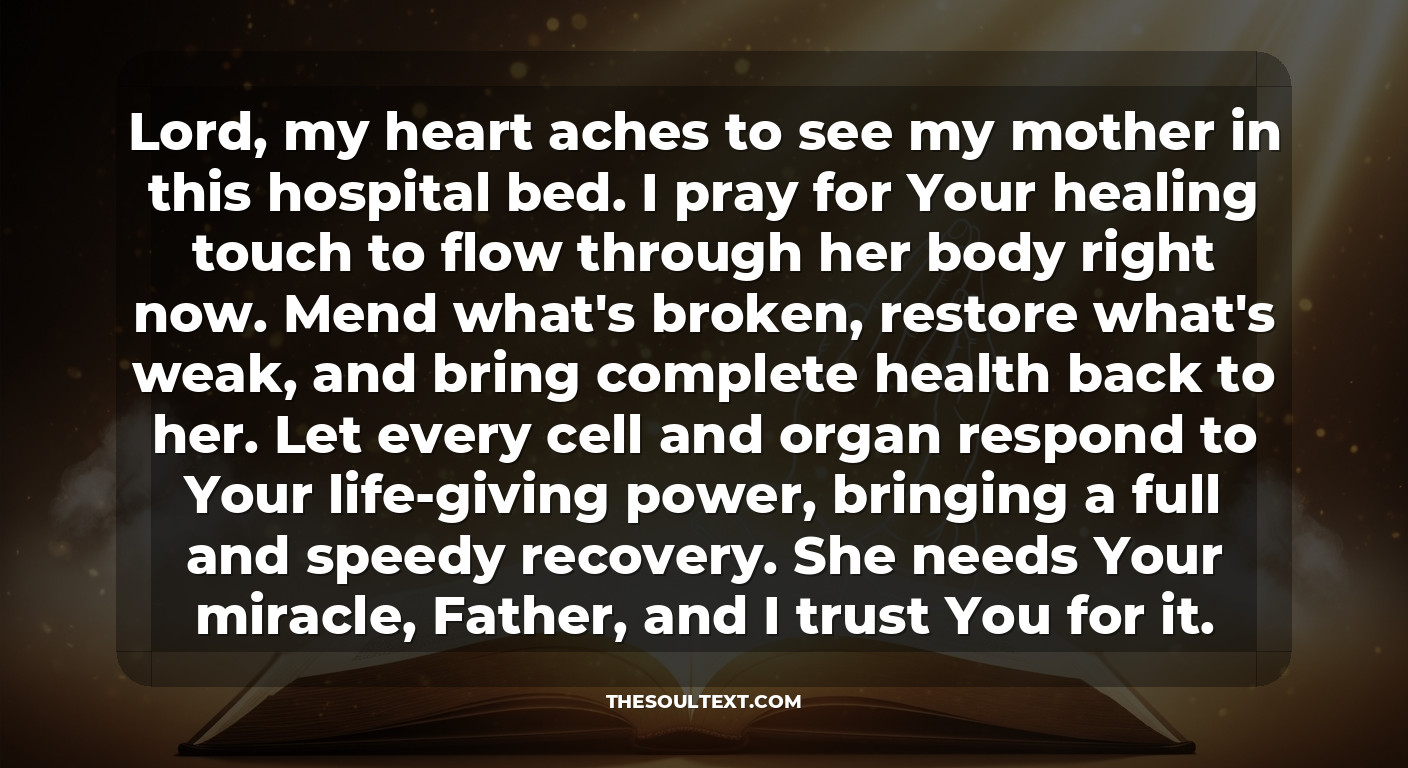 Powerful Prayer for My Mother in the Hospital (the Master Prayer)
