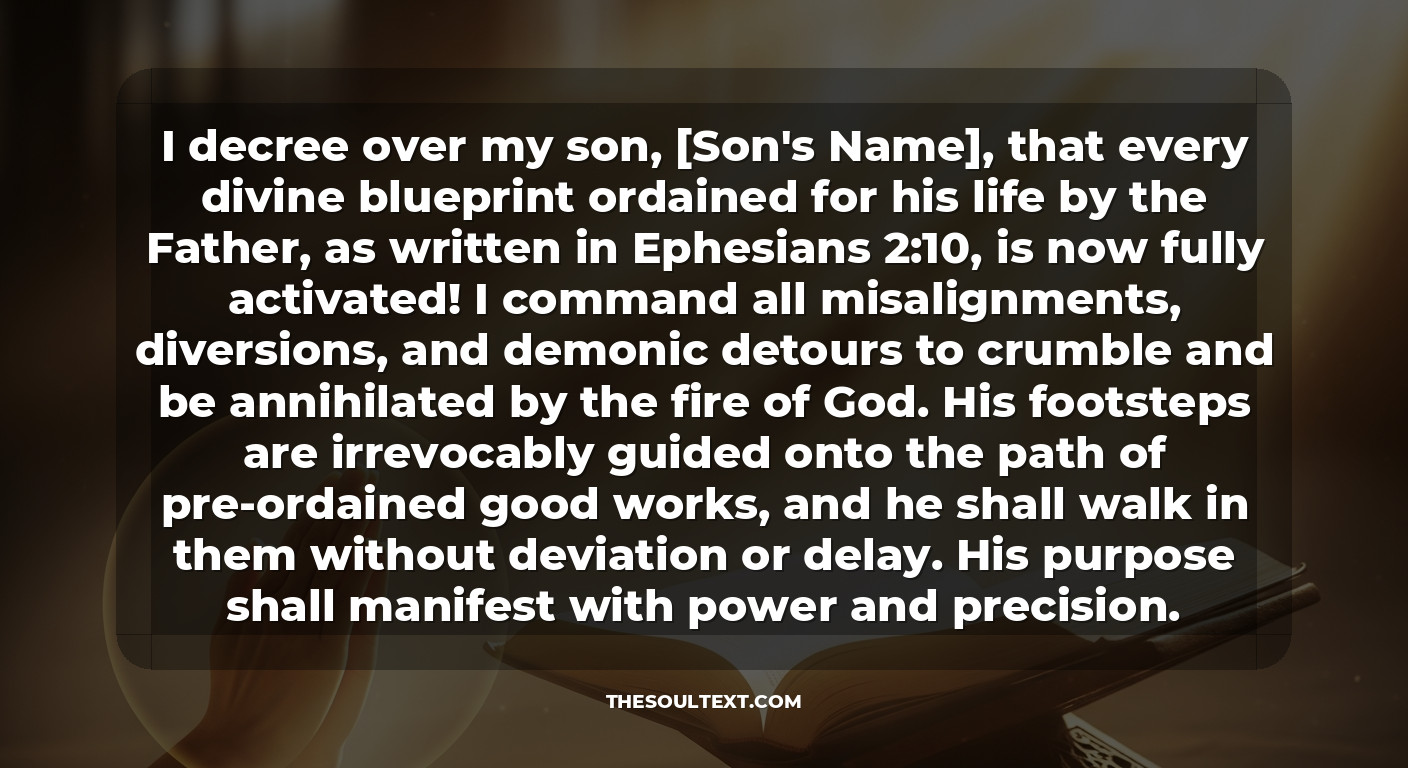 Powerful Prayer for My Son’s Future and Divine Destiny