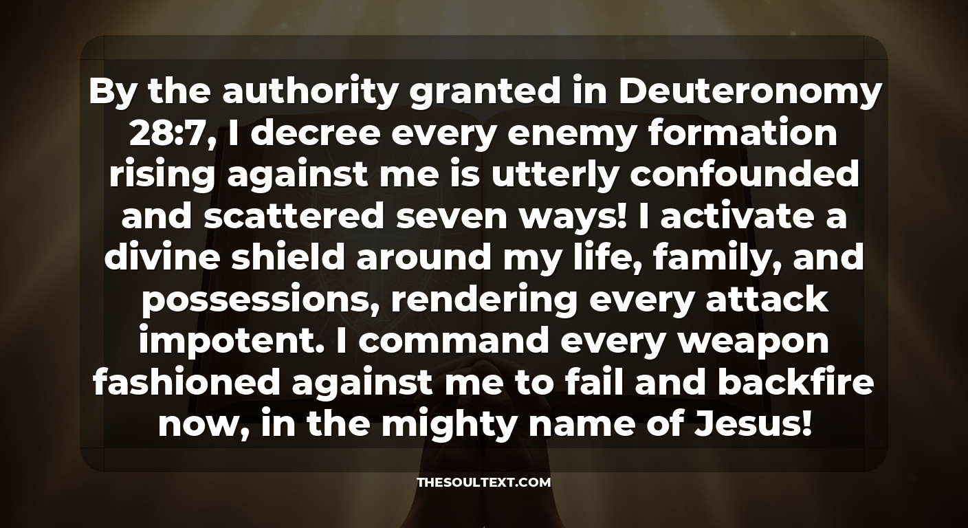 Powerful Prayer Points for Protection Against Enemies (the Core List)