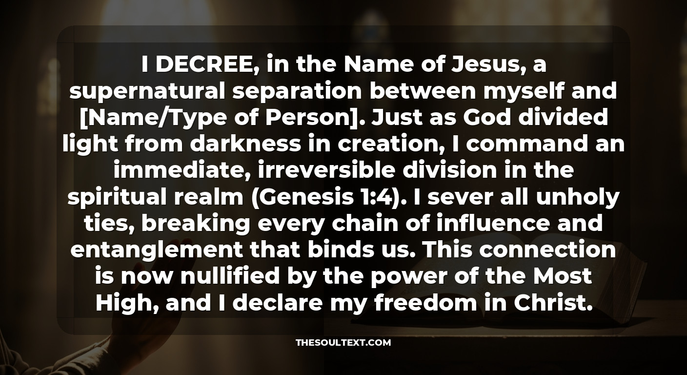 Powerful Prayer to Remove Someone from Your Life Immediately