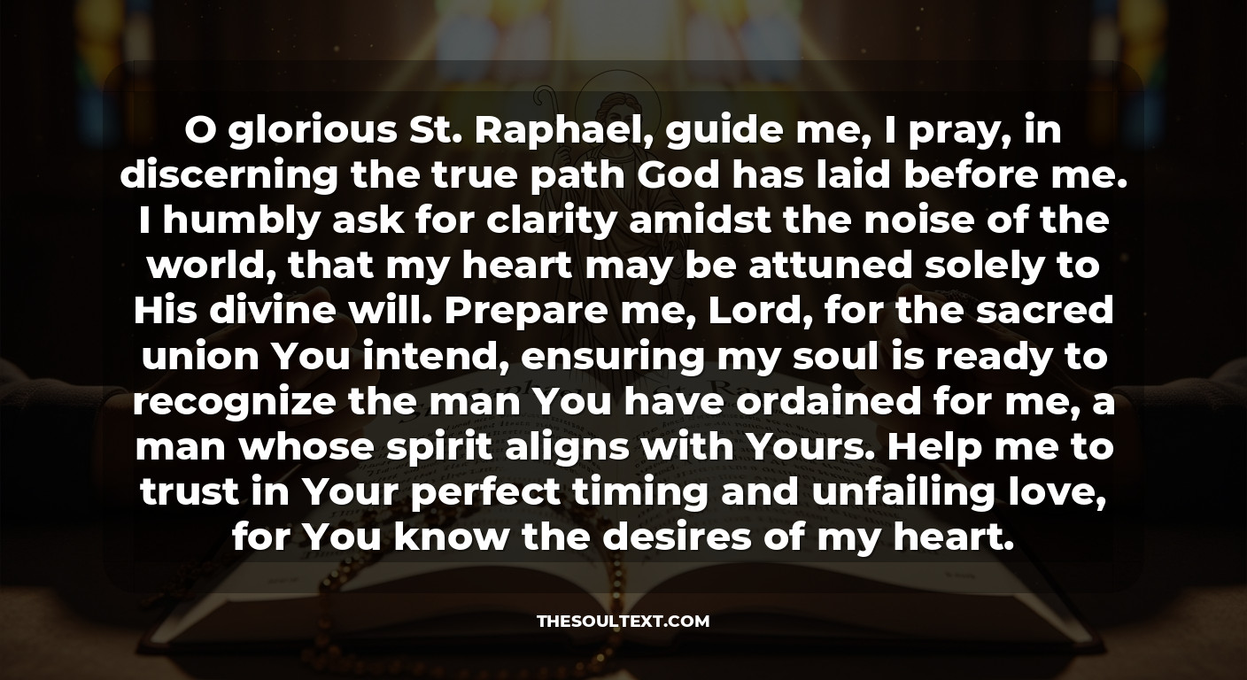 Powerful Prayer to St. Raphael for Singles Seeking a Holy Spouse
