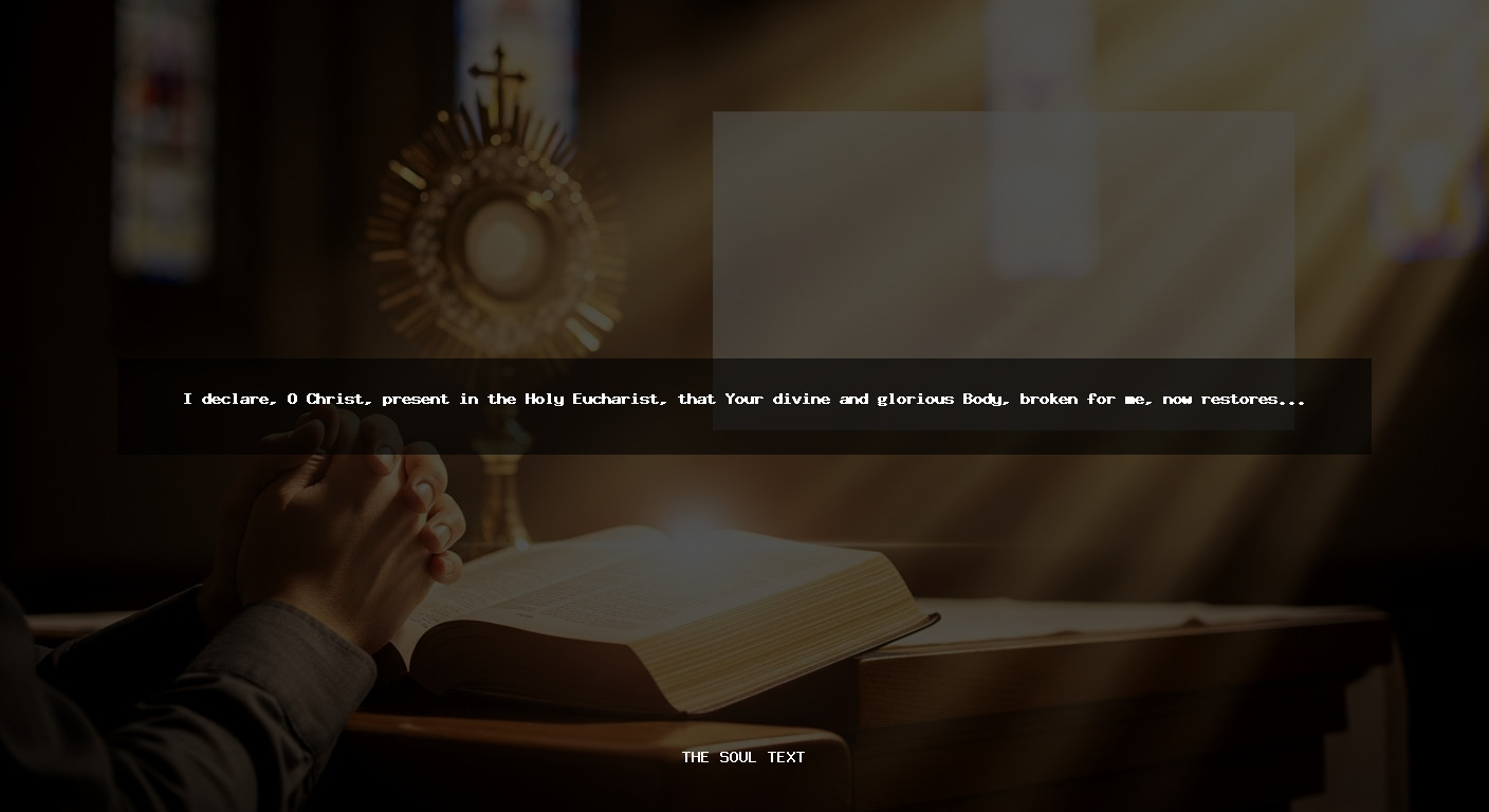 Powerful Prayers Before the Blessed Sacrament for Healing