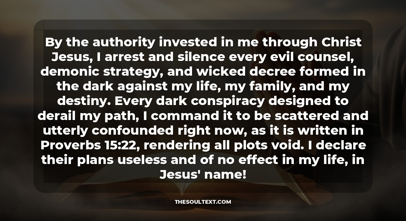 Prayer Against Every Evil Work in My Life (total Deliverance)