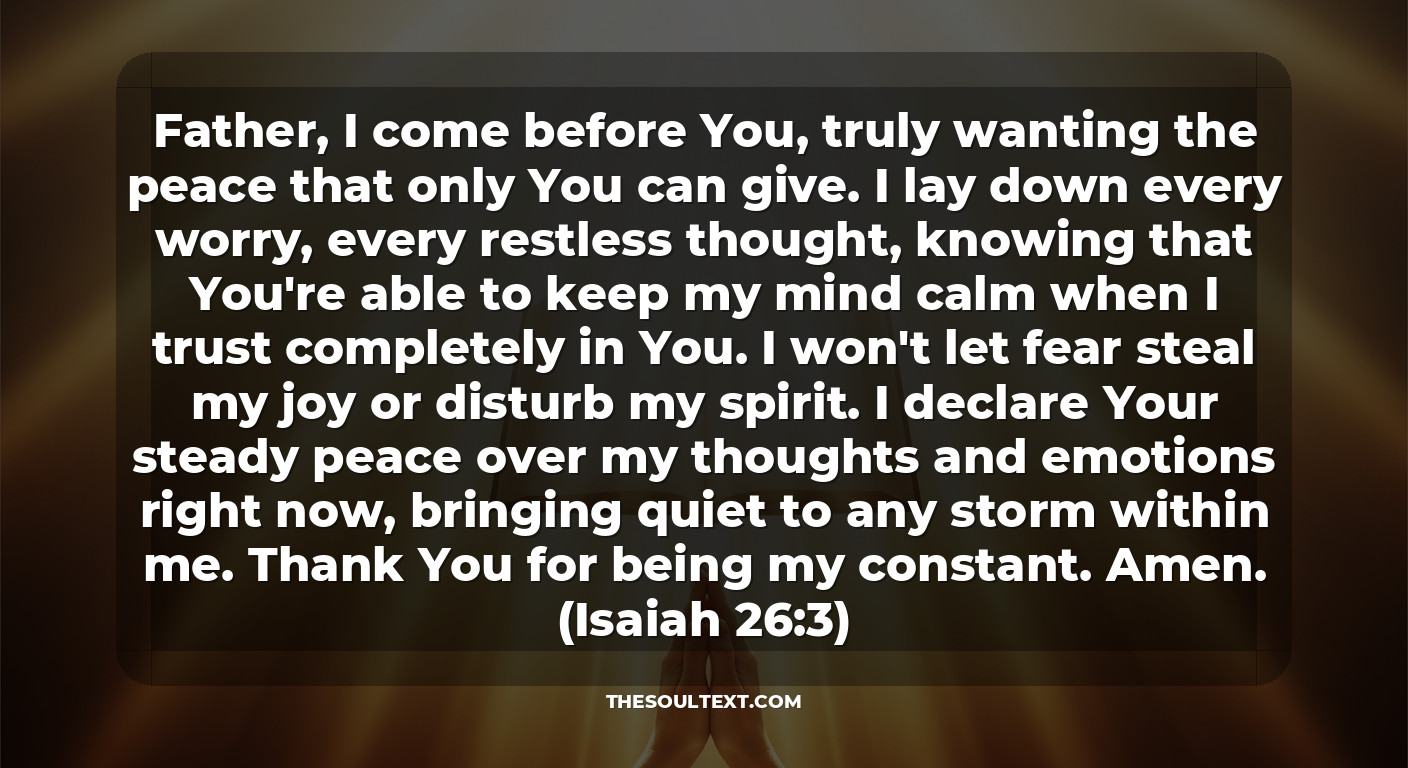 Prayer for a Happy Heart and Renewed Mind