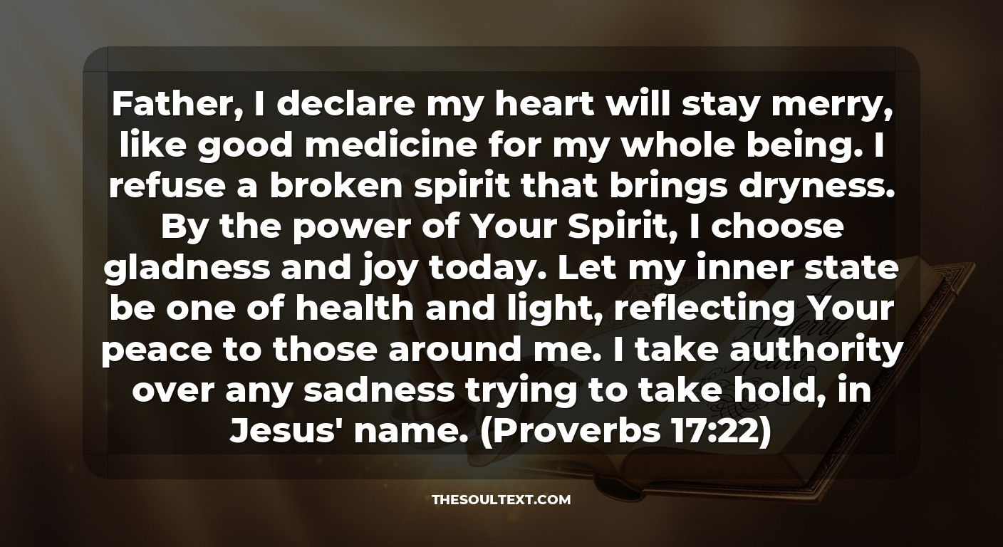 Prayer for a "merry Heart" (daily Disposition)