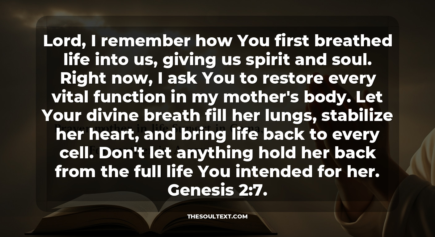 Prayer for a Mother on Life Support or in Coma