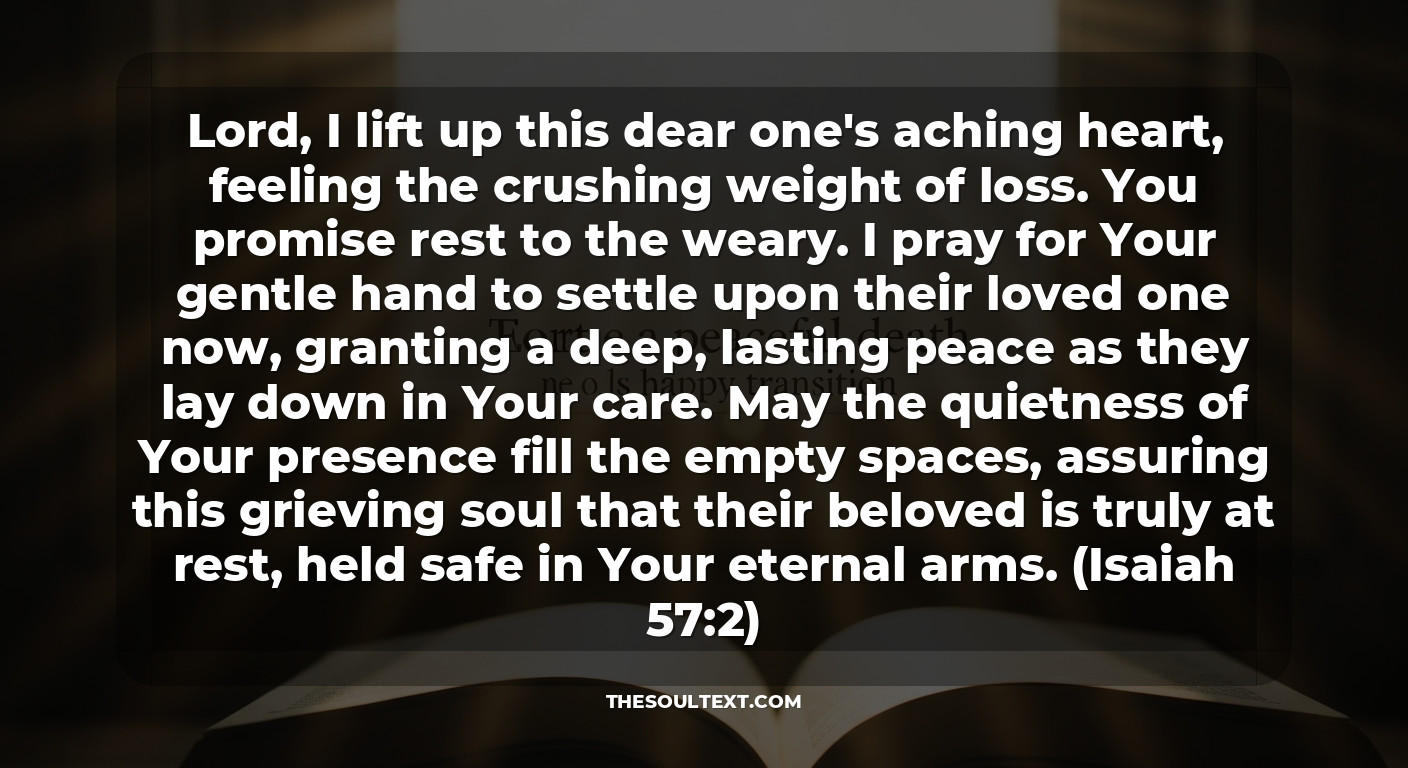Prayer for a Peaceful Death (a Happy Transition)