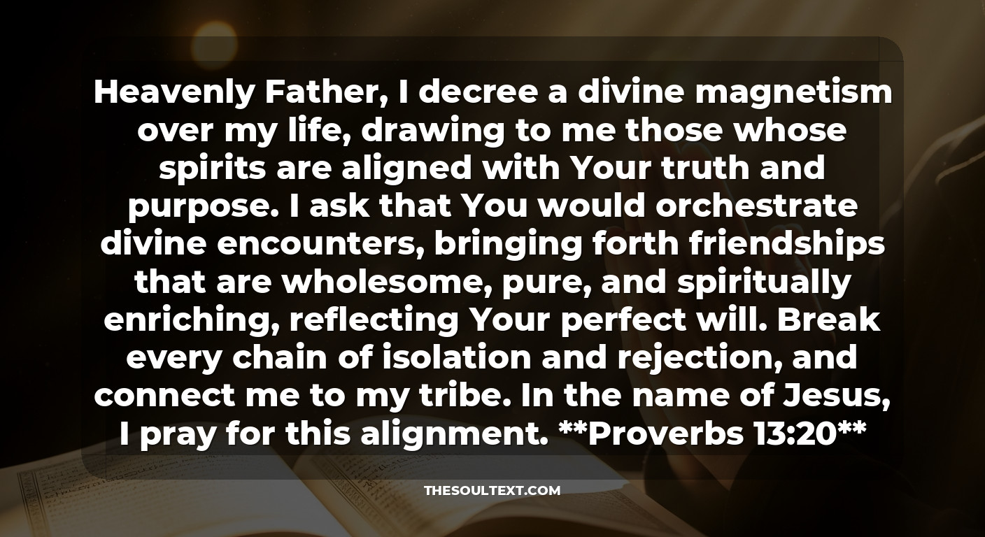 Prayer for Divine Connection and Godly Friendships