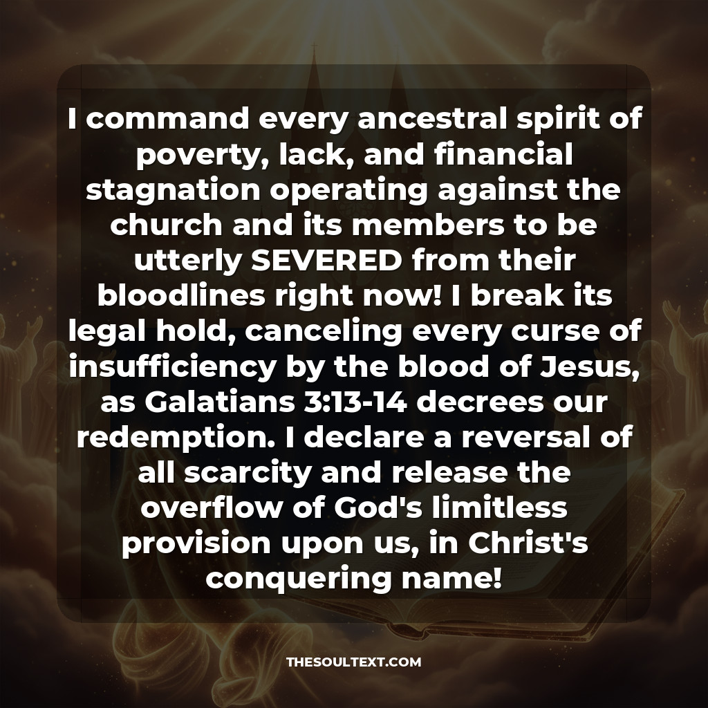 Prayer for Financial Breakthrough for the Church/members