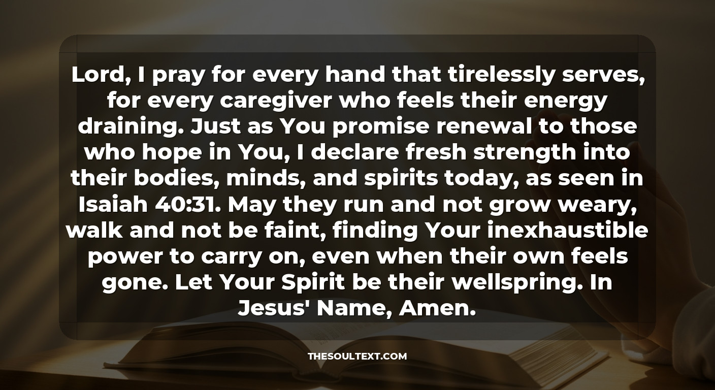 Prayer for Hospice Workers and Caregivers
